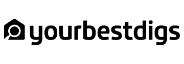 MedMassager logo with a house-shaped icon and magnifying glass next to bold, black "yourbestdigs" text.